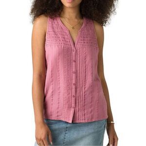 Prana Rose Button-Down Tank Top